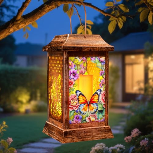 Butterfly Solar Lanterns Outdoor Hanging Lights (Butterfly)