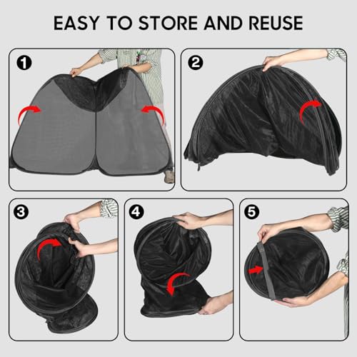 Pop Up Mesh Plant Cover (Black / 1 piece)