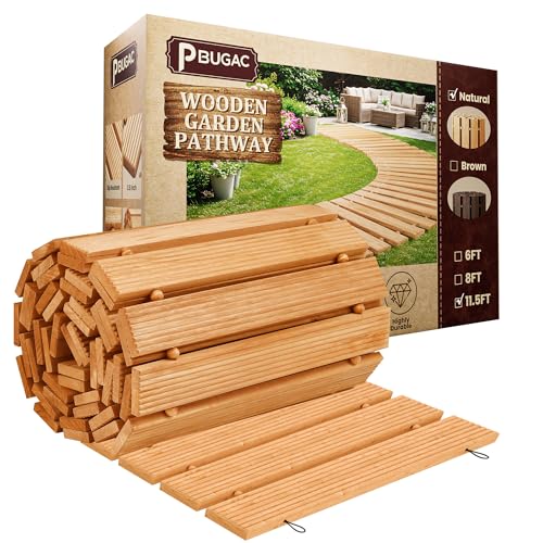 11.5FT Wooden Garden Pathway