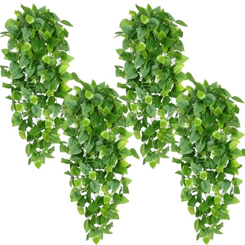 Fake Hanging Plants (Epipremnum Aureum / 4Pcs Plants)