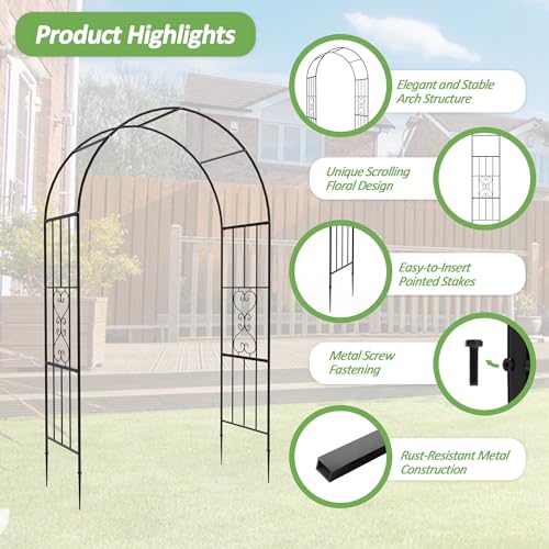 Garden Arch 87" (87"(H)*47"(L)*22.5"(W))