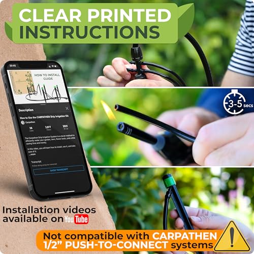 Drip Irrigation System Kit for Garden Watering