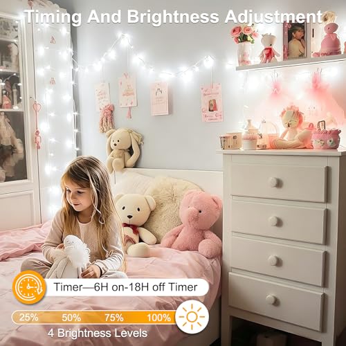 100FT 300 LED Christmas Lights Plug in (Cool White / 100FT 300LED)