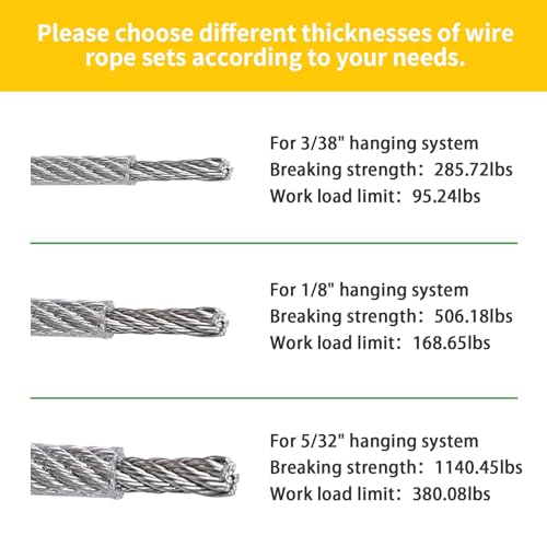 5 32" Wire Cable Rope Kit (300 Foot)