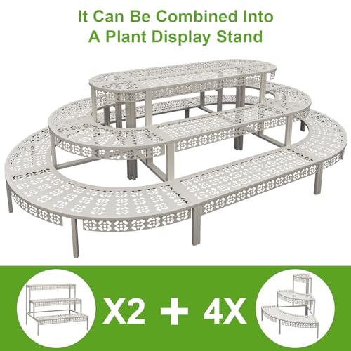 3 Tier Rectangular Metal Plant Stand
