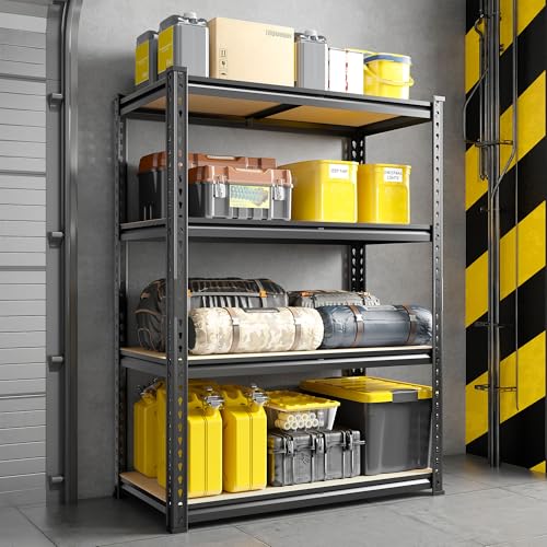 4 Tier Garage Shelving (15.7"D × 31.5"W × 48"H)