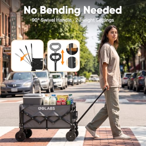 WA1 Collapsible Folding Wagon Cart (Wa1 Gray)