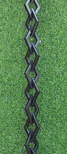 KAM Home Diamond Links Rain Chain with Installation Kit
