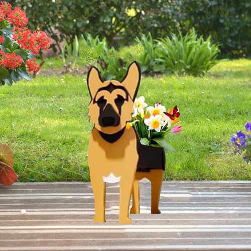 German Shepherd Dog Planter Pots