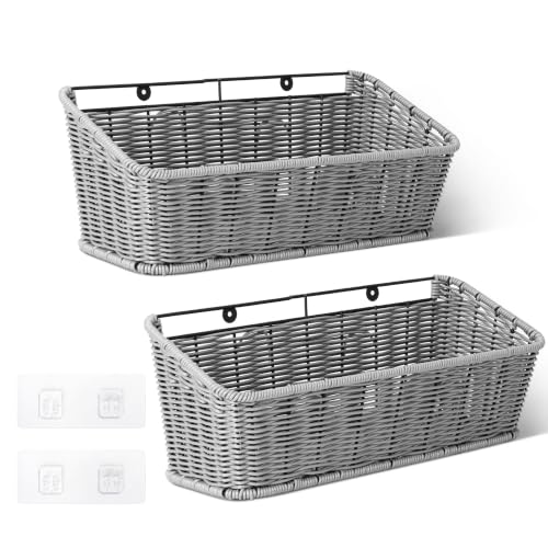 Wicker Hanging Basket for Storage (2 Count)