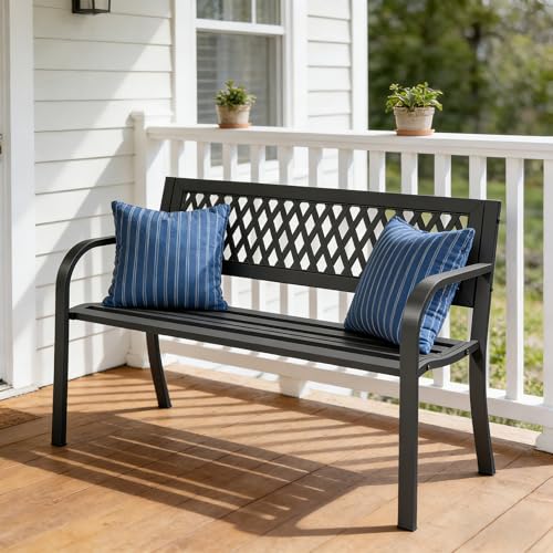 Outdoor Garden Bench (Metal 1 Pc)