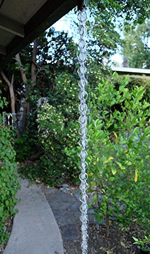 Double Loops Rain Chain (13 Feet / Stainless Steel)