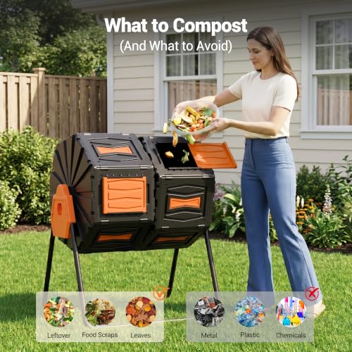 Composter Tumbler Outdoor (Orange)