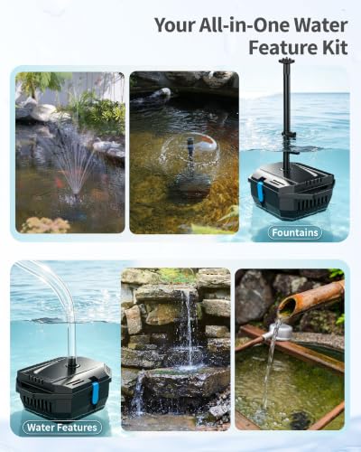 20W Solar Pond Filter with Fountain Pump (Solar Powered 20W)