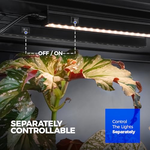T5 LED Grow Lights (Yellow / 2ft-black Cover-2p)