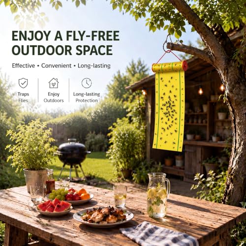 5 Pcs Giant Flypaper Fly Traps