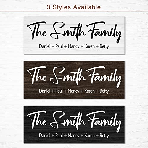 Personalized Family Name Wood Sign