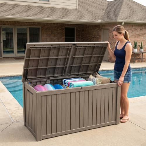Outdoor Storage Box (Grey / 200 Gallon 3.0)