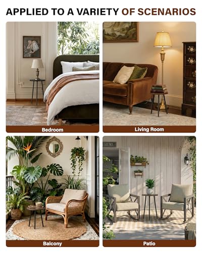 Plant Stand Indoor Tall (Burlywood / 14"&20")