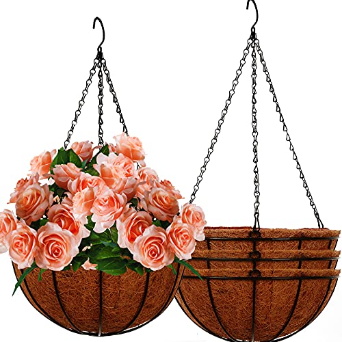 Hanging Baskets for Plants Outdoor (4 Count)
