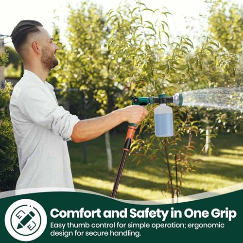 8 Dial Hose Attachment Spray Gun for Liquid Fertilizer (Garden Sprayer Pro (16 oz))