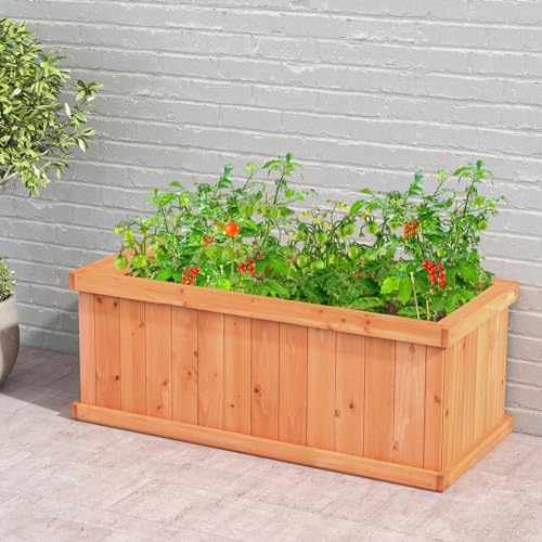 Raised Garden Bed Set of 2 (Orange / 31"x14"x12")