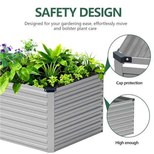 12x2x2ft Galvanized Raised Garden Bed