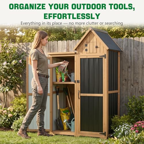 Outdoor Storage Cabinet (Black / 44" x 28" x 67")