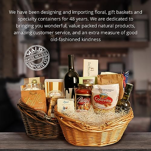 Small Wicker Basket with Handle (Small / Picnic Basket Dark Brown)