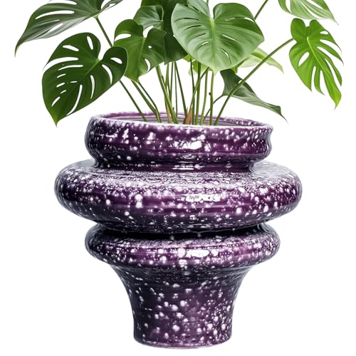Ceramic Plant Pots (Purple (11.2 X 10.6 In))