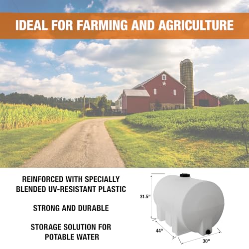 125 Gallon Polyethylene Storage Tank with Legs (125 Gallon)