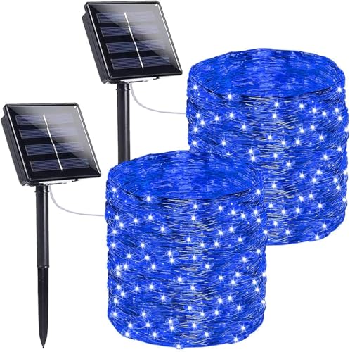Solar Fairy Lights (Blue / 2 Pack-400LED)