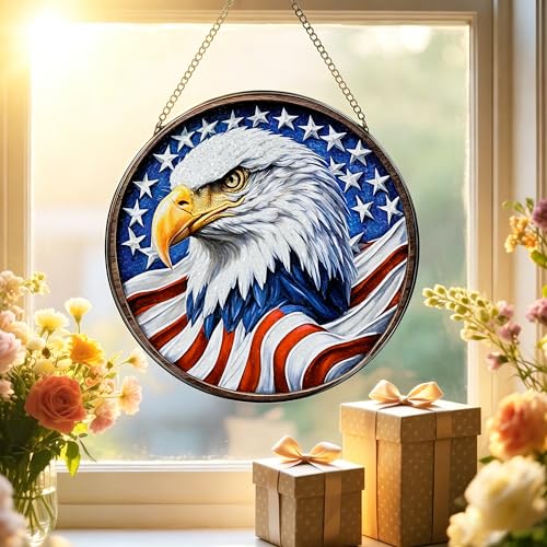 Stained Glass Window Hanging (Eagle)