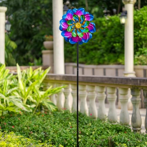 Metal Wind Spinners Outdoor (13'' Purple)