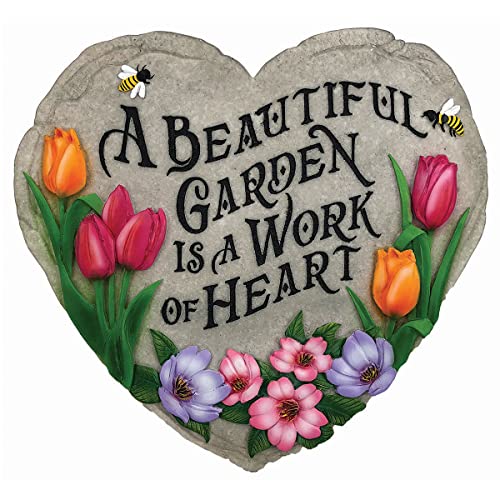 Garden Décor Beautiful Garden Stepping Stone (Beautiful Garden / 11.5" Wide)