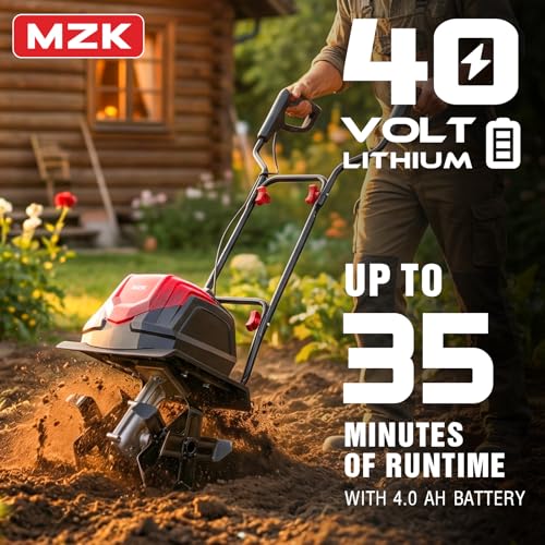 40V 12 Inch Cordless Garden Tiller Cultivator (12 inch)
