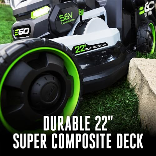 Electric Lawn Mower (22" / w/(2) 6.0Ah Batteries, Super Composite)
