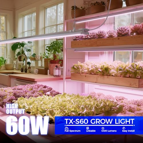TX S60 4FT Grow Light for Indoor Plant (Purple / 4FT-60W-1P)