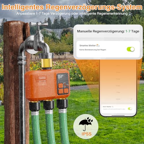 WiFi Sprinkler Timer 3 Zone (3 Outlet- Brass)