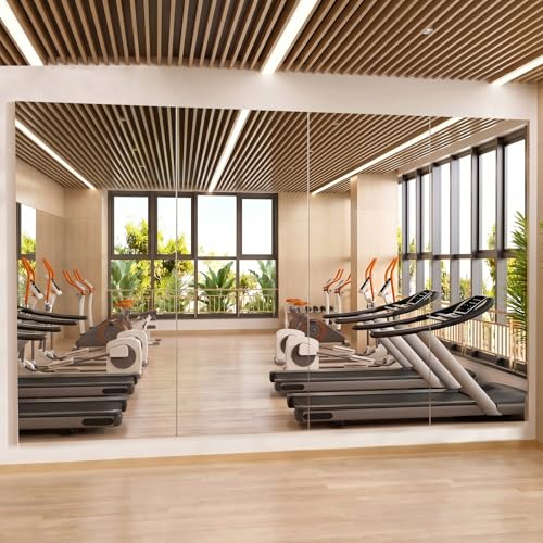 Gym Mirror 75"x47" 4 (Silver -4pcs / 75 x 47 inch)