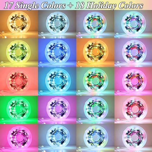 200 LED Fairy Lights Color Changing (Green Wire / 200LED/66FT)