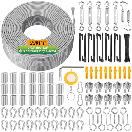 220 FT 1 8" Wire Rope Kit