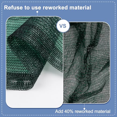 Shade Cloth for Garden (8FTx12FT / 70% Shade-dark Green)