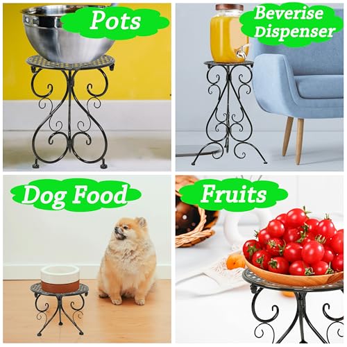 4 Pack Metal Plant Stand for Indoor Outdoor (4 Count)