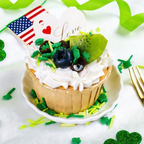 Shamrock Sprinkles for Cake Decorating (Green)