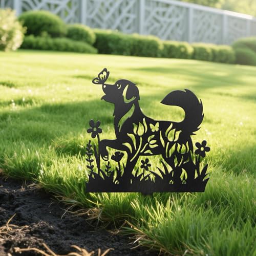 Wildflowers Puppies Garden Plant Marker (Wildflowers Puppies and Butterflies)