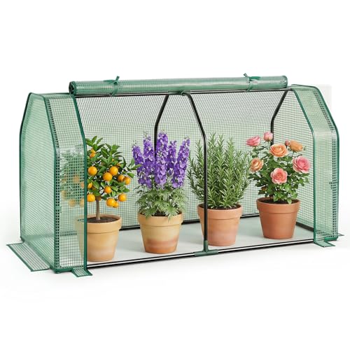 Portable Mini Greenhouse with Roll (Green)
