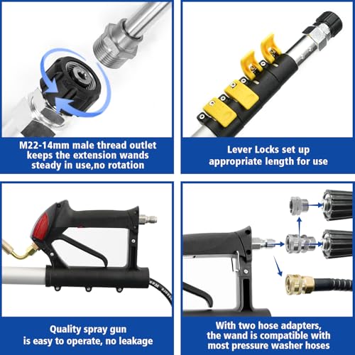 24FT Telescoping Pressure Washer Wand