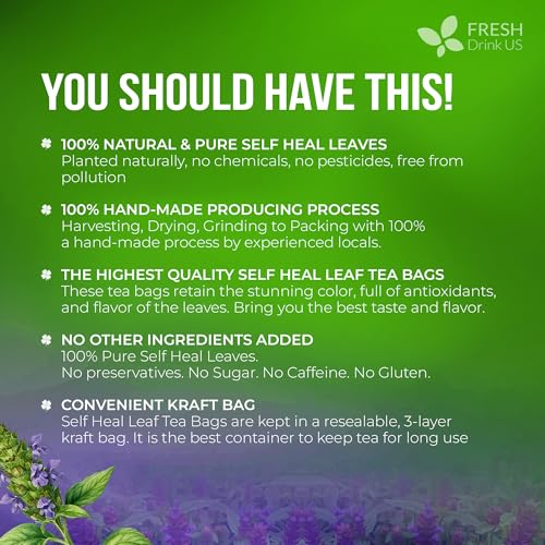 Premium Self Heal Leaves Tea (75 Tea Bags)