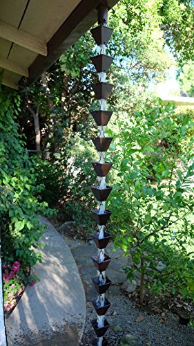 Medium Square Cups Rain Chain